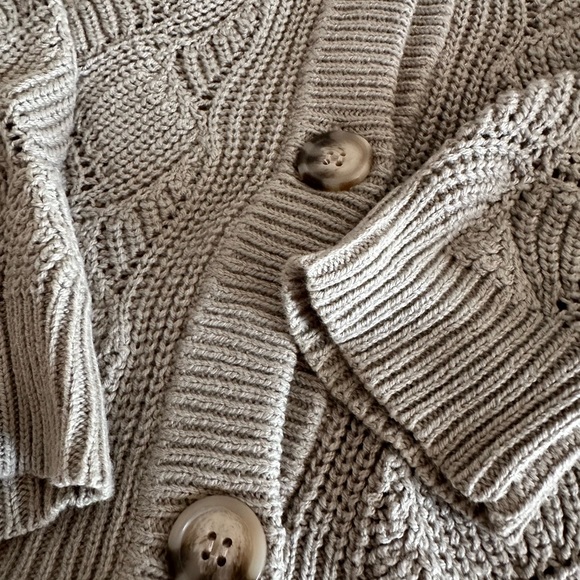 NWT Sage Button Down Sweater - Picture 3 of 3